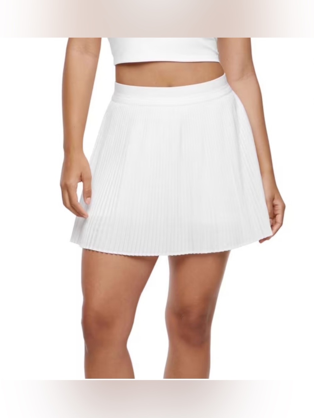 Gap Fit White Pleated Mini Skort A-Line XXL Tennis Pickleball Sporty Athleisure